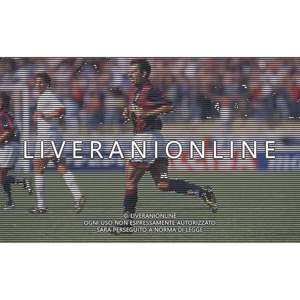 DIAP-RETROSPETTIVA GIORGIO BRESCIANI CALCIATORE NELLA FOTO GIORGIO BRESCIANI CON LA MAGLIA DEL BOLOGNA CALCIO AG ALDO LIVERANI SAS