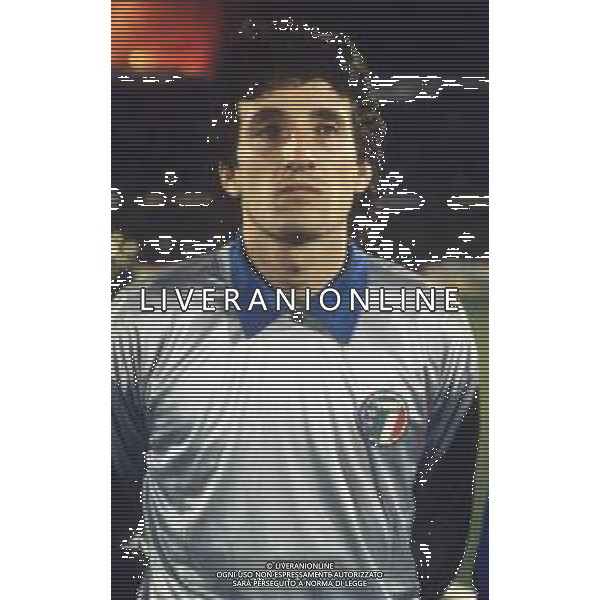 DIAP-RETROSPETTIVA GIOVANNI GALLI CALCIATORE NELLA FOTO GIOVANNI GALLI CON LA MAGLIA DELLA NAZIONALE ITALIANA AG ALDO LIVERANI SAS