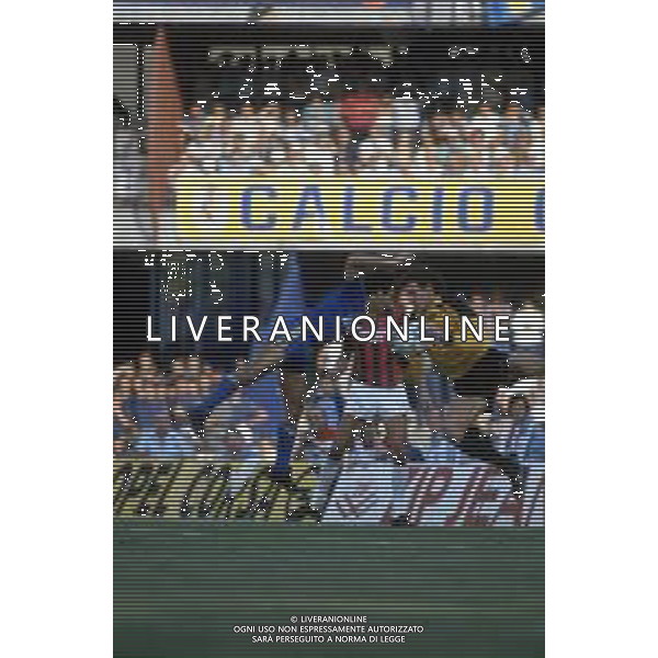 DIAP-RETROSPETTIVA GIOVANNI GALLI CALCIATORE NELLA FOTO GIOVANNI GALLI CON LA MAGLIA DEL MILAN CALCIO AG ALDO LIVERANI SAS