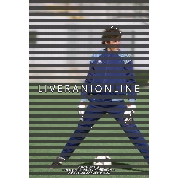 DIAP-RETROSPETTIVA GIOVANNI GALLI CALCIATORE NELLA FOTO GIOVANNI GALLI CON LA MAGLIA DELLA NAZIONALE ITALIANA AG ALDO LIVERANI SAS