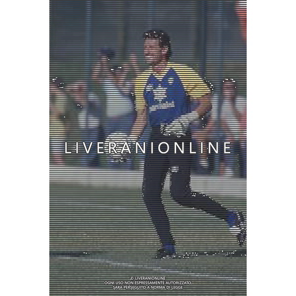 DIAP-RETROSPETTIVA GIOVANNI GALLI CALCIATORE NELLA FOTO GIOVANNI GALLI CON LA MAGLIA DEL PARMA CALCIO AG ALDO LIVERANI SAS