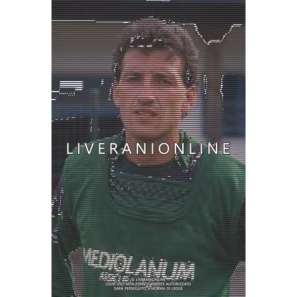 DIAP-RETROSPETTIVA GIOVANNI GALLI CALCIATORE NELLA FOTO GIOVANNI GALLI CON LA MAGLIA DEL MILAN AG ALDO LIVERANI SAS