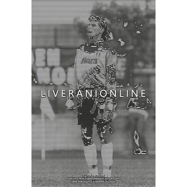 ST-RETROSPETTIVA GIOVANNI GALLI CALCIATORE NELLA FOTO GIOVANNI GALLI CON LA MAGLIA DEL NAPOLI CALCIO AG ALDO LIVERANI SAS