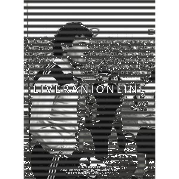 ST-RETROSPETTIVA GIOVANNI GALLI CALCIATORE NELLA FOTO GIOVANNI GALLI CON LA MAGLIA DELL FIORENTINA CALCIO AG ALDO LIVERANI SAS