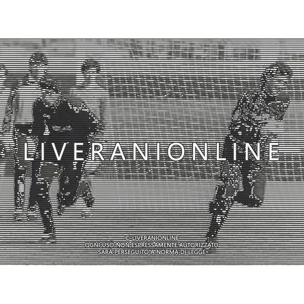 ST-RETROSPETTIVA GIOVANNI GALLI CALCIATORE NELLA FOTO GIOVANNI GALLI CON ANDREA PAZZAGLI MAGLIA MILAN AG ALDO LIVERANI SAS