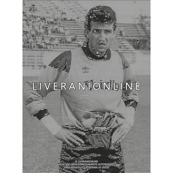 ST-RETROSPETTIVA GIOVANNI GALLI CALCIATORE NELLA FOTO GIOVANNI GALLI CON LA MAGLIA DEL NAPOLI CALCIO AG ALDO LIVERANI SAS