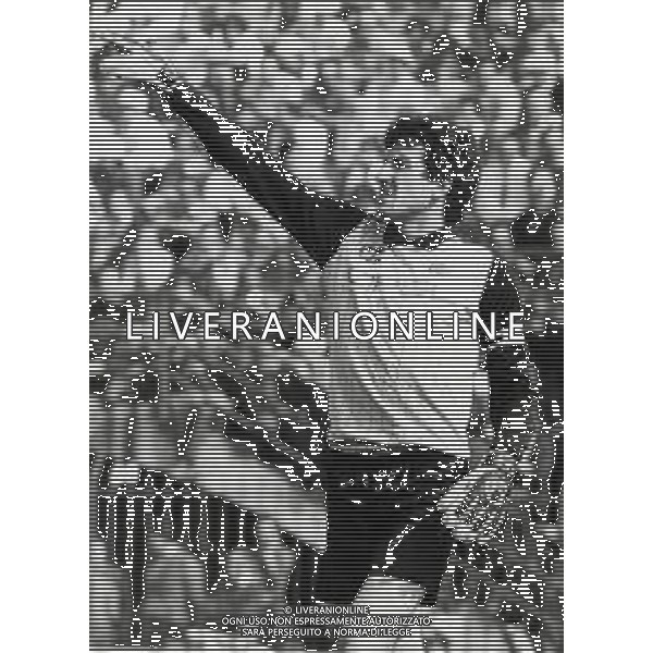 ST-RETROSPETTIVA GIOVANNI GALLI CALCIATORE NELLA FOTO GIOVANNI GALLI CON LA MAGLIA DELL FIORENTINA CALCIO AG ALDO LIVERANI SAS