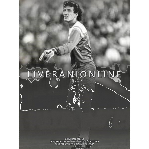 ST-RETROSPETTIVA GIOVANNI GALLI CALCIATORE NELLA FOTO GIOVANNI GALLI CON LA MAGLIA DELL FIORENTINA CALCIO AG ALDO LIVERANI SAS