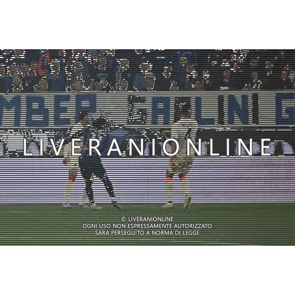 TVRG Atalanta vs Roma nella foto Ademola Lookman (Atalanta) segna il gol dell\'1 a 0 Bergamo 12-05-2025 Gewiss Stadium Campionato Serie A Enilive - 36a giornata foto Roberto Garavaglia/Agenzia Aldo Liverani sas