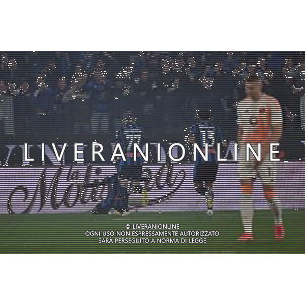 TVRG Atalanta vs Roma nella foto Ademola Lookman (Atalanta) esultanza dopo il gol dell\'1 a 0 Bergamo 12-05-2025 Gewiss Stadium Campionato Serie A Enilive - 36a giornata foto Roberto Garavaglia/Agenzia Aldo Liverani sas