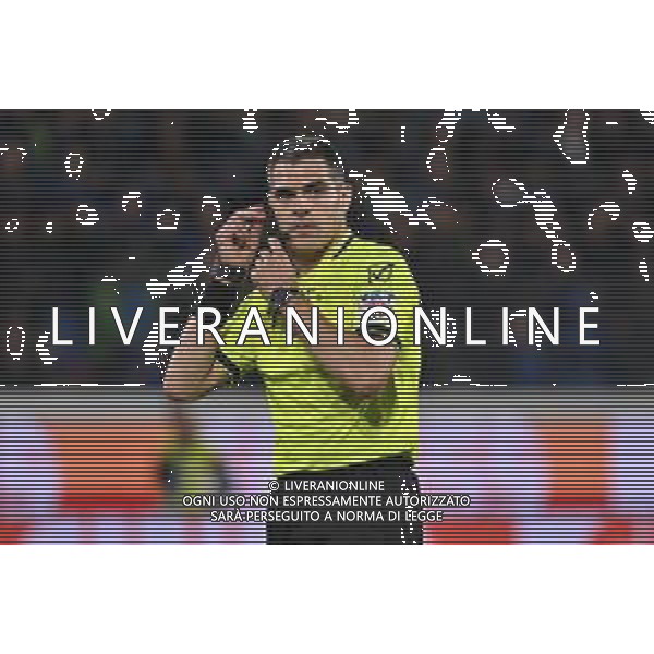 TVRG Atalanta vs Roma nella foto l\'arbitro Simone Sozza di Seregno (MB) Bergamo 12-05-2025 Gewiss Stadium Campionato Serie A Enilive - 36a giornata foto Roberto Garavaglia/Agenzia Aldo Liverani sas