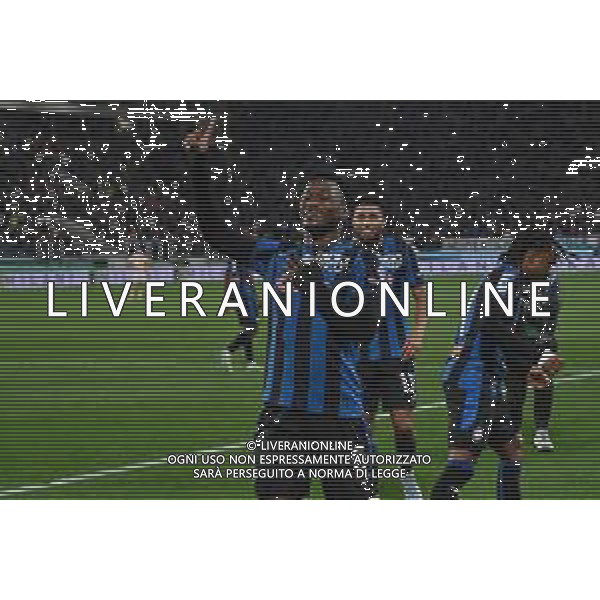 TVRG Atalanta vs Roma nella foto Ibrahim Sulemana (Atalanta) esultanza dopo il gol del 2 a 1 Bergamo 12-05-2025 Gewiss Stadium Campionato Serie A Enilive - 36a giornata foto Roberto Garavaglia/Agenzia Aldo Liverani sas
