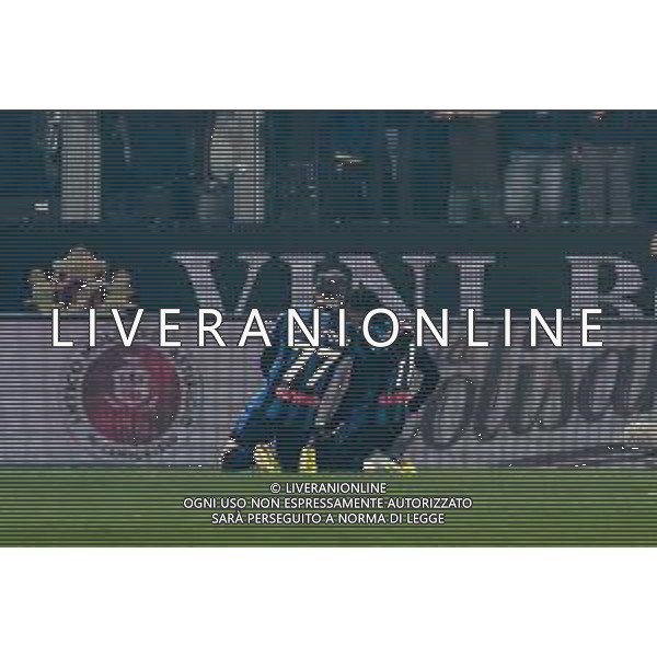 Ademola Lookman of Atalanta BC celebrates after scoring during Atalanta BC vs AS Roma, 36° Serie A Enilive 2024-25 game at Gewiss stadium in Bergamo (BG), Italy, on May 12, 2025. (Photo by Davide Casentini)- AGENZIA ALDO LIVERANI SAS