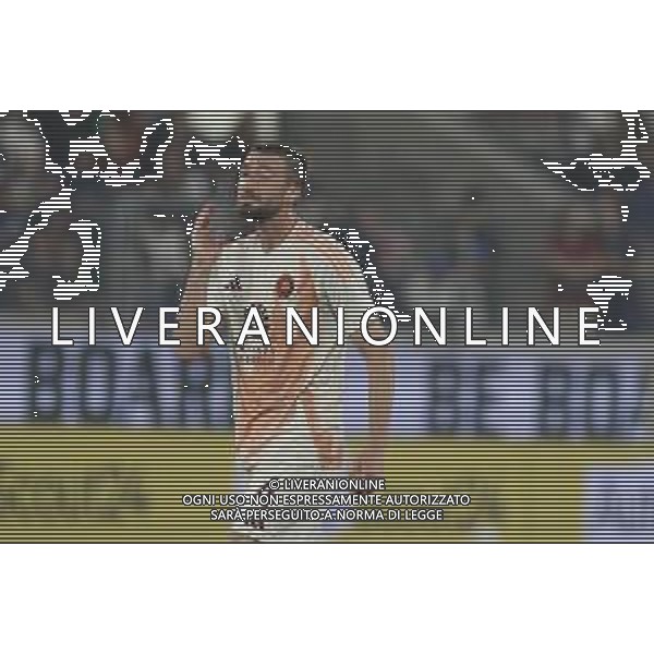 Bryan Cristante of AS Roma gestures during Atalanta BC vs AS Roma, 36° Serie A Enilive 2024-25 game at Gewiss stadium in Bergamo (BG), Italy, on May 12, 2025. (Photo by Davide Casentini)- AGENZIA ALDO LIVERANI SAS