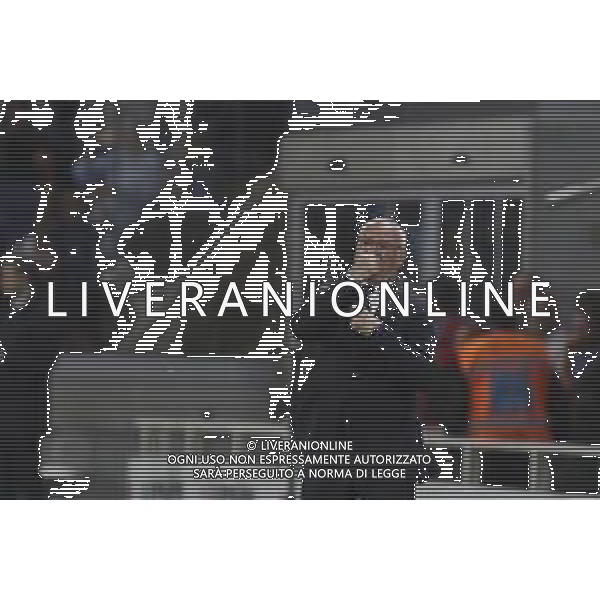 Claudio Ranieri Head Coach of AS Roma gestures during Atalanta BC vs AS Roma, 36° Serie A Enilive 2024-25 game at Gewiss stadium in Bergamo (BG), Italy, on May 12, 2025. (Photo by Davide Casentini)- AGENZIA ALDO LIVERANI SAS