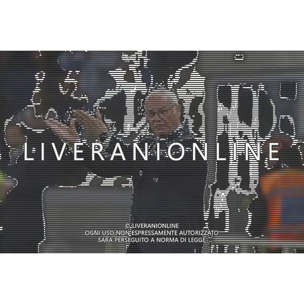 Claudio Ranieri Head Coach of AS Roma gestures during Atalanta BC vs AS Roma, 36° Serie A Enilive 2024-25 game at Gewiss stadium in Bergamo (BG), Italy, on May 12, 2025. (Photo by Davide Casentini)- AGENZIA ALDO LIVERANI SAS