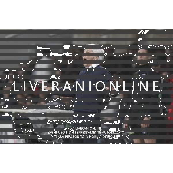 Gian Piero Gasperini Head Coach of Atalanta BC gestures during Atalanta BC vs AS Roma, 36° Serie A Enilive 2024-25 game at Gewiss stadium in Bergamo (BG), Italy, on May 12, 2025. (Photo by Davide Casentini)- AGENZIA ALDO LIVERANI SAS