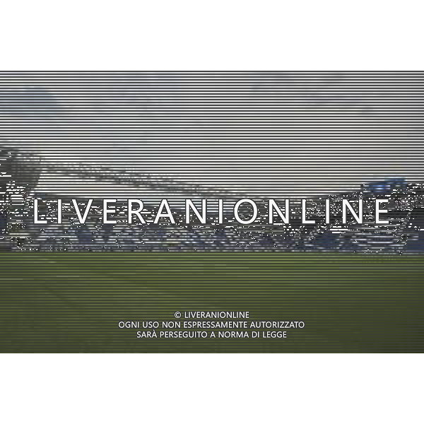 Veduta interno stadio spalti - pich view before Atalanta BC vs AS Roma, 36° Serie A Enilive 2024-25 game at Gewiss stadium in Bergamo (BG), Italy, on May 12, 2025. (Photo by Davide Casentini)- AGENZIA ALDO LIVERANI SAS