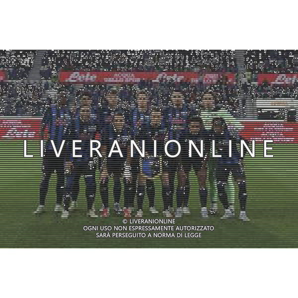 Formazione - Atalanta BC team photo during Atalanta BC vs AS Roma, 36° Serie A Enilive 2024-25 game at Gewiss stadium in Bergamo (BG), Italy, on May 12, 2025. (Photo by Davide Casentini)- AGENZIA ALDO LIVERANI SAS