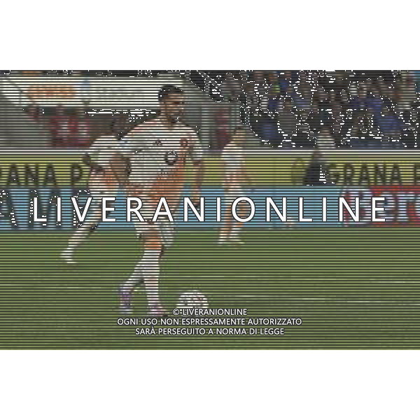 Zeki Celik of AS Roma play the ball during Atalanta BC vs AS Roma, 36° Serie A Enilive 2024-25 game at Gewiss stadium in Bergamo (BG), Italy, on May 12, 2025. (Photo by Davide Casentini)- AGENZIA ALDO LIVERANI SAS