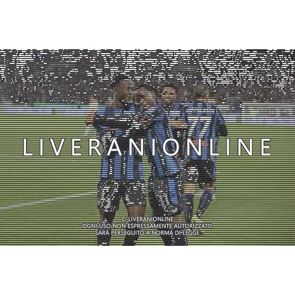 Ibrahim Sulemana of Atalanta BC celebrates after scoring first goal in Serie A during Atalanta BC vs AS Roma, 36° Serie A Enilive 2024-25 game at Gewiss stadium in Bergamo (BG), Italy, on May 12, 2025. (Photo by Davide Casentini)- AGENZIA ALDO LIVERANI SAS