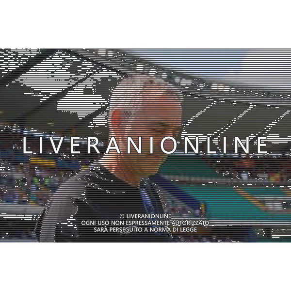 TVEM May 11, 2025 Verona, Italy - Hellas Verona vs US Lecce - Italian soccer serie A 2024/25 - Marcantonio Bentegodi Stadium. . In the pic: coach Marco Giampaolo of US Lecce ©TVEM Emmanuele Mastrodonato - AGENZIA ALDO LIVERANI SAS