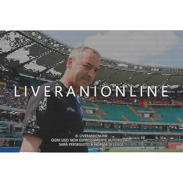 TVEM May 11, 2025 Verona, Italy - Hellas Verona vs US Lecce - Italian soccer serie A 2024/25 - Marcantonio Bentegodi Stadium. . In the pic: coach Marco Giampaolo of US Lecce ©TVEM Emmanuele Mastrodonato - AGENZIA ALDO LIVERANI SAS