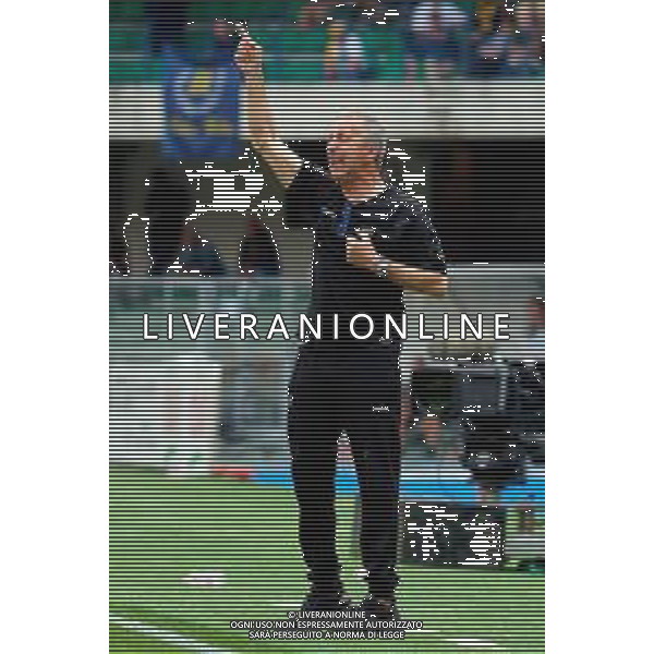 TVEM May 11, 2025 Verona, Italy - Hellas Verona vs US Lecce - Italian soccer serie A 2024/25 - Marcantonio Bentegodi Stadium. In the pic: coach Marco Giampaolo of US Lecce ©TVEM Emmanuele Mastrodonato - AGENZIA ALDO LIVERANI SAS