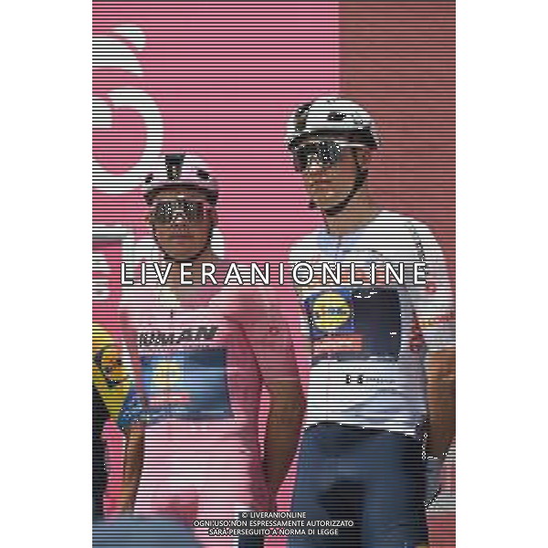 13-05-2025 Giro D\'italia; Tappa 04 Alberobello - Lecce; 2025, Lidl - Trek; Vacek, Mathias; Pedersen, Mads; Alberobello; ©SIROTTI - AGENZIA ALDO LIVERANI SAS