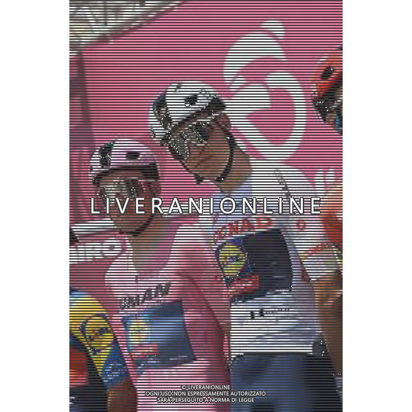 13-05-2025 Giro D\'italia; Tappa 04 Alberobello - Lecce; 2025, Lidl - Trek; Vacek, Mathias; Pedersen, Mads; Alberobello; ©SIROTTI - AGENZIA ALDO LIVERANI SAS