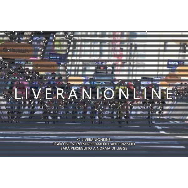 13-05-2025 Giro D\'italia; Tappa 04 Alberobello - Lecce; 2025, Picnic - Postnl; 2025, Lidl - Trek; 2025, Visma - Lease A Bike; Van Uden, Casper; Pedersen, Mads; Kooij, Olav; Lecce; ©SIROTTI - AGENZIA ALDO LIVERANI SAS