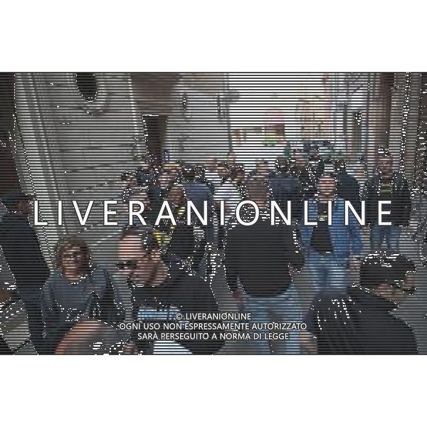 IMOLA 13 05 2025 NEUPHARMA VIRTUS IMOLA PROTESTA DEI TIFOSI DAVANTI LA SEDE DELL\'AZIENDA DEL PRESIDENTE DIMISSIONARIO DELLA VIRTUS DAVIDE FIUMI ©SANNA - AGENZIA ALDO LIVERANI SAS