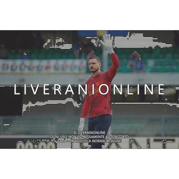 TVEM May 11, 2025 Verona, Italy - Hellas Verona vs US Lecce - Italian soccer serie A 2024/25 - Marcantonio Bentegodi Stadium. In the pic: Wladimiro Falcone of US Lecce ©TVEM Emmanuele Mastrodonato - AGENZIA ALDO LIVERANI SAS