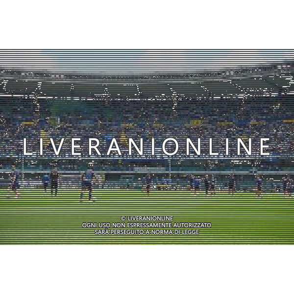 TVEM May 11, 2025 Verona, Italy - Hellas Verona vs US Lecce - Italian soccer serie A 2024/25 - Marcantonio Bentegodi Stadium. In the pic: Supporters of Hellas Verona - tifosi striscione ©TVEM Emmanuele Mastrodonato - AGENZIA ALDO LIVERANI SAS