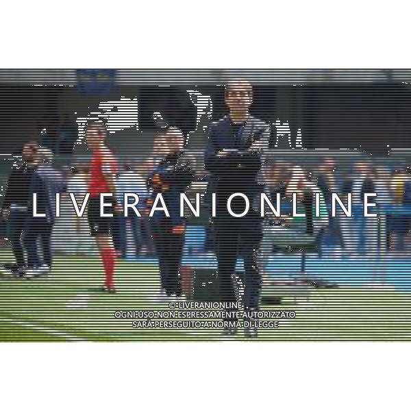 TVEM May 11, 2025 Verona, Italy - Hellas Verona vs US Lecce - Italian soccer serie A 2024/25 - Marcantonio Bentegodi Stadium. In the pic: US Lecce sporting director Stefano Trinchera ©TVEM Emmanuele Mastrodonato - AGENZIA ALDO LIVERANI SAS