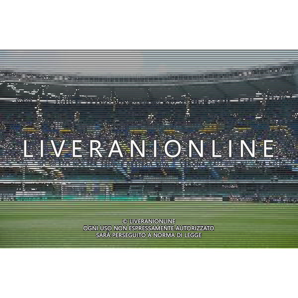 TVEM May 11, 2025 Verona, Italy - Hellas Verona vs US Lecce - Italian soccer serie A 2024/25 - Marcantonio Bentegodi Stadium. In the pic: Supporters of Hellas Verona - tifosi striscione ©TVEM Emmanuele Mastrodonato - AGENZIA ALDO LIVERANI SAS