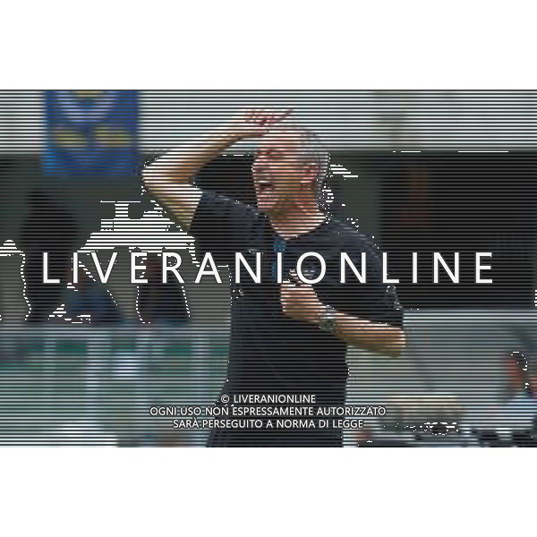 TVEM May 11, 2025 Verona, Italy - Hellas Verona vs US Lecce - Italian soccer serie A 2024/25 - Marcantonio Bentegodi Stadium. In the pic: coach Marco Giampaolo of US Lecce ©TVEM Emmanuele Mastrodonato - AGENZIA ALDO LIVERANI SAS