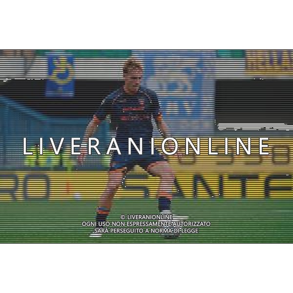 TVEM May 11, 2025 Verona, Italy - Hellas Verona vs US Lecce - Italian soccer serie A 2024/25 - Marcantonio Bentegodi Stadium. In the pic: Balthazar Pierret of US Lecce ©TVEM Emmanuele Mastrodonato - AGENZIA ALDO LIVERANI SAS