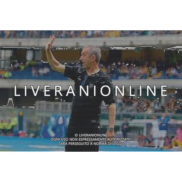 TVEM May 11, 2025 Verona, Italy - Hellas Verona vs US Lecce - Italian soccer serie A 2024/25 - Marcantonio Bentegodi Stadium. In the pic: coach Marco Giampaolo of US Lecce ©TVEM Emmanuele Mastrodonato - AGENZIA ALDO LIVERANI SAS