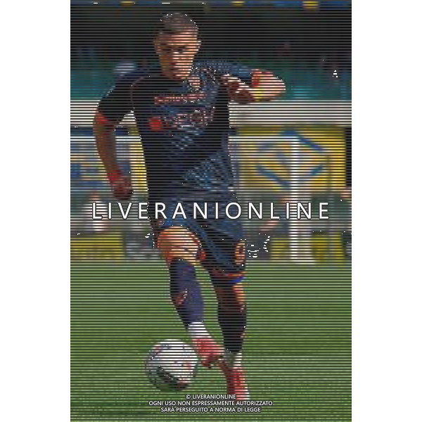 TVEM May 11, 2025 Verona, Italy - Hellas Verona vs US Lecce - Italian soccer serie A 2024/25 - Marcantonio Bentegodi Stadium. In the pic: Nikola Krstovic of US Lecce ©TVEM Emmanuele Mastrodonato - AGENZIA ALDO LIVERANI SAS