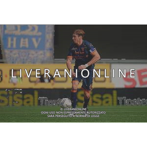 TVEM May 11, 2025 Verona, Italy - Hellas Verona vs US Lecce - Italian soccer serie A 2024/25 - Marcantonio Bentegodi Stadium. In the pic: Federico Baschirotto of US Lecce ©TVEM Emmanuele Mastrodonato - AGENZIA ALDO LIVERANI SAS