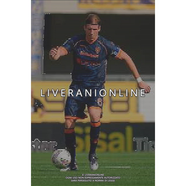 TVEM May 11, 2025 Verona, Italy - Hellas Verona vs US Lecce - Italian soccer serie A 2024/25 - Marcantonio Bentegodi Stadium. In the pic: Federico Baschirotto of US Lecce ©TVEM Emmanuele Mastrodonato - AGENZIA ALDO LIVERANI SAS