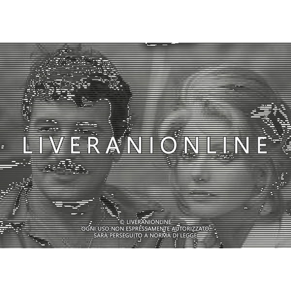 NEG-RETROSPETTIVA SYLVA KOSCINA ATTRICE NELLA FOTO SYLVA KOSCINA CON ROCK HUDSON SUL SET CINEMATOGRAFICO DEL FILM“ IL LUPI ATTACANO IN BRANCO“titolo internazionale: Hornets\' Nest NELL\'ANNO 1969 A PIACENZA AG ALDO LIVERANI SAS
