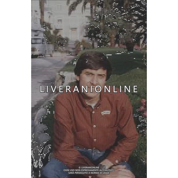 DIAP-RETROSPETTIVA GIANNI MORANDI CANTANTE NELLA FOTO GIANNI MORANDI A SANREMO NELL\'ANNO 1980 FOTO ENRICO LIVERAN-AG ALDO LIVERANI SAS