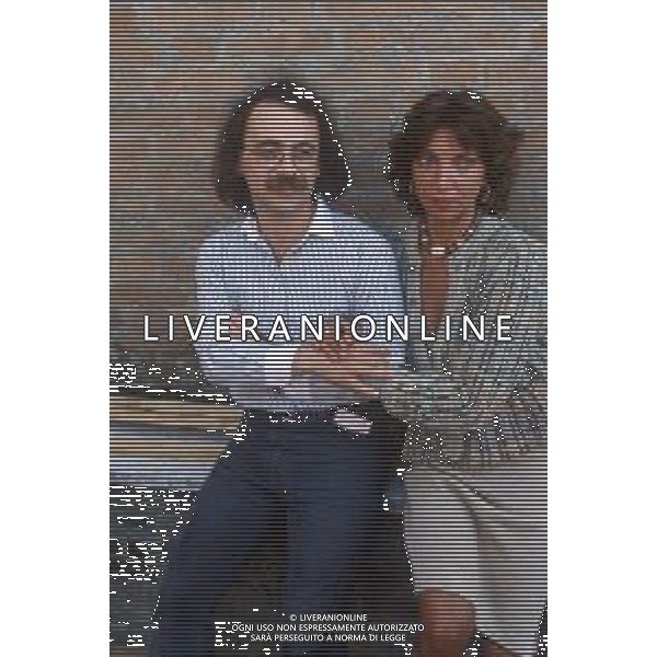 DIAP-RETROSPETTIVA MAURIZIO NICHETTI ATTORE NELLA FOTO MAURIZIO NICHETTI CON MARIANGELA MELATO A VENEZIA NELL\'ANNO 1982 AG ALDO LIVERANI SAS