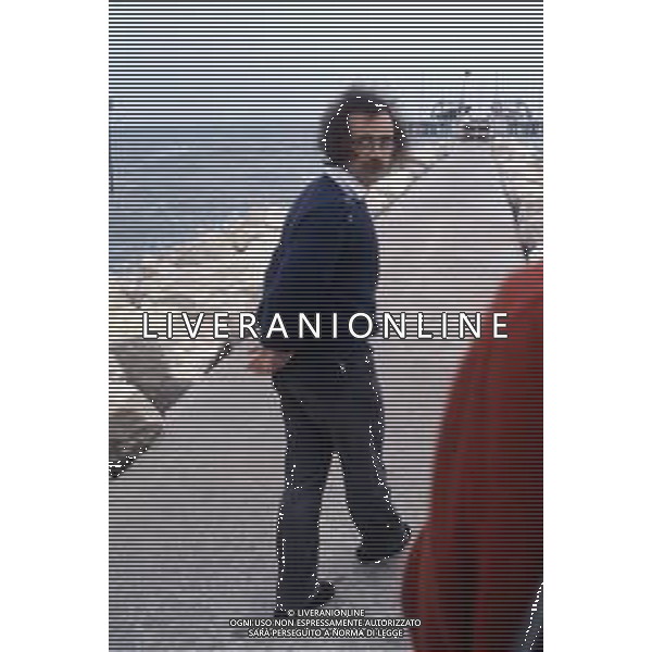 DIAP-RETROSPETTIVA MAURIZIO NICHETTI ATTORE NELLA FOTO MAURIZIO NICHETTI A VENEZIA NELL\'ANNO 1982 AG ALDO LIVERANI SAS 