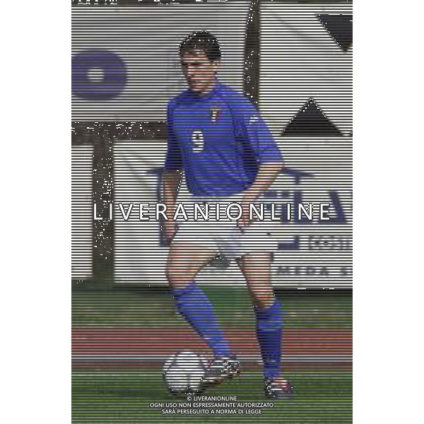 DIG- NAZIONALE ITALIANA UNDER 20 SERIE C - 9 MARZO 2002 NELLA FOTO LORENZO DEL PRETE AGENZIA ALDO LIVERANI SAS