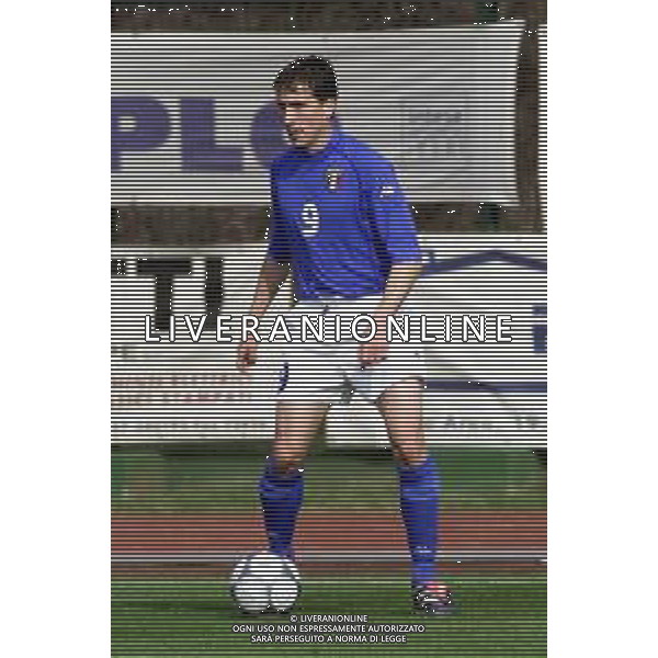 DIG- NAZIONALE ITALIANA UNDER 20 SERIE C - 9 MARZO 2002 NELLA FOTO LORENZO DEL PRETE AGENZIA ALDO LIVERANI SAS