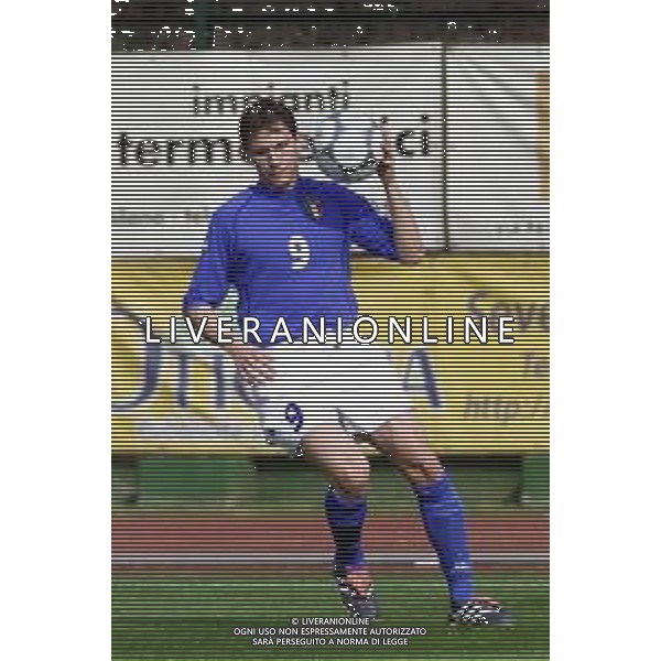 DIG- NAZIONALE ITALIANA UNDER 20 SERIE C - 9 MARZO 2002 NELLA FOTO LORENZO DEL PRETE AGENZIA ALDO LIVERANI SAS