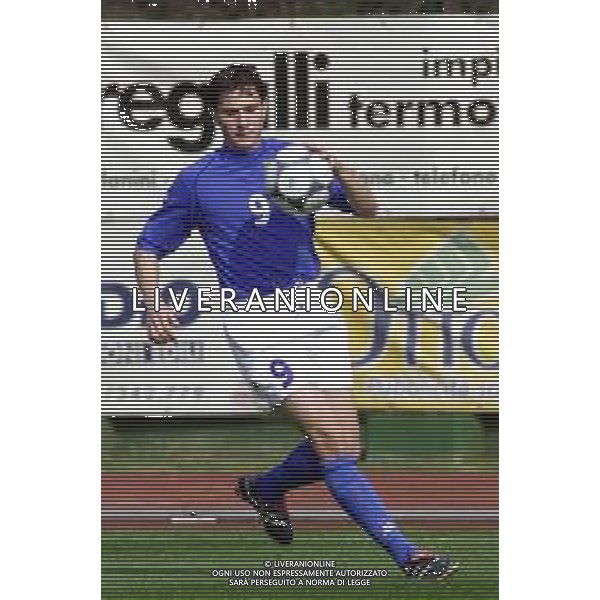 DIG- NAZIONALE ITALIANA UNDER 20 SERIE C - 9 MARZO 2002 NELLA FOTO LORENZO DEL PRETE AGENZIA ALDO LIVERANI SAS